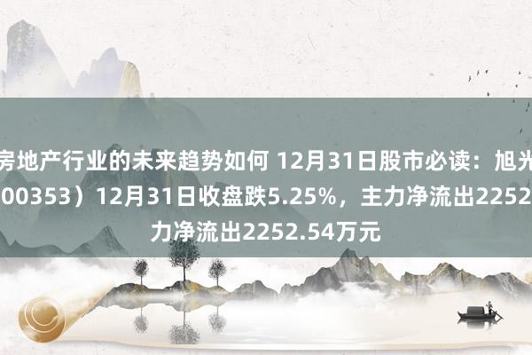 房地产行业的未来趋势如何 12月31日股市必读：旭光电子（600353）12月31日收盘跌5.25%，主力净流出2252.54万元