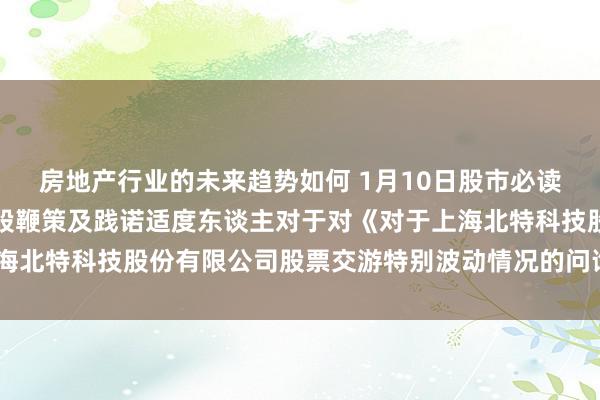 房地产行业的未来趋势如何 1月10日股市必读：新发布《北特科技控股鞭策及践诺适度东谈主对于对《对于上海北特科技股份有限公司股票交游特别波动情况的问询函》的复兴》